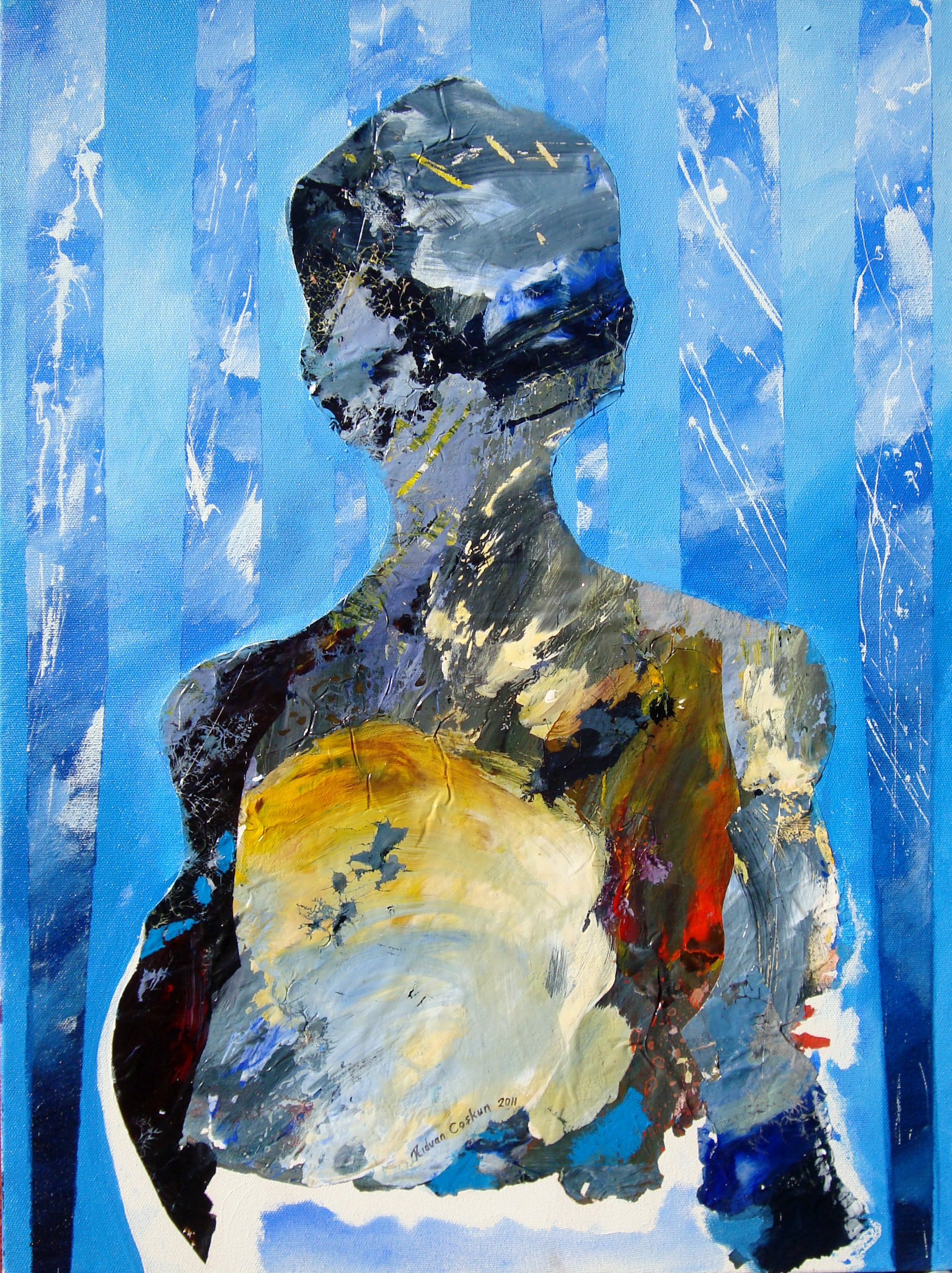 Tuval Üzerine Akrilik 'Gün Beden' 70x50cm 2010